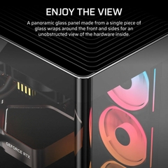 Case máy tính Corsair FRAME 4500X LX-R RGB iCUE LINK Panoramic Glass Black CC-9011316-WW