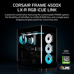 Case máy tính Corsair FRAME 4500X LX-R RGB iCUE LINK Panoramic Glass Black CC-9011316-WW