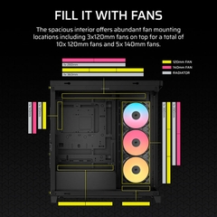Case máy tính Corsair FRAME 4500X RS-R ARGB Panoramic Glass Black CC-9011314-WW