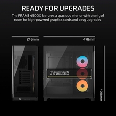 Case máy tính Corsair FRAME 4500X RS-R ARGB Panoramic Glass Black CC-9011314-WW