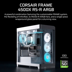 Case máy tính Corsair FRAME 4500X RS-R ARGB Panoramic Glass White CC-9011315-WW