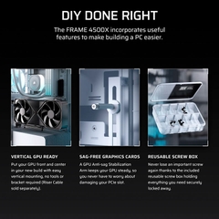 Case máy tính Corsair FRAME 4500X RS-R ARGB Panoramic Glass White CC-9011315-WW
