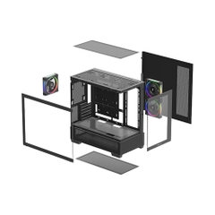 Case máy tính DeepCool CG380 3F Black R-CG380-BKAGM3-G