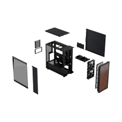 Case máy tính Fractal North Charcoal Black TG Dark FD-C-NOR1C-02
