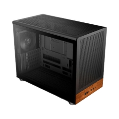 Case máy tính Gamdias ATHENA M4M WOOD Black ARGB CAATHEM4MWBLGA