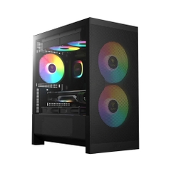 Case máy tính Gamdias AURA GC15M Black ARGB CAAURAGC15MBLGA