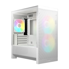 Case máy tính Gamdias AURA GC15M White ARGB CAAURAGC15MWHGA