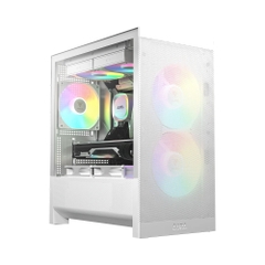 Case máy tính Gamdias AURA GC15M White ARGB CAAURAGC15MWHGA