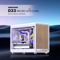 Case máy tính JONSBO D33 WOOD WHITE