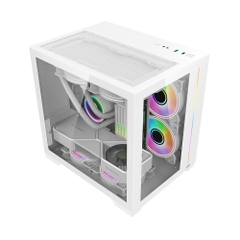 Case máy tính MIK LV12 Mini Elite White ARGB Led Strip MIK-LV12-Mini-Elite-White