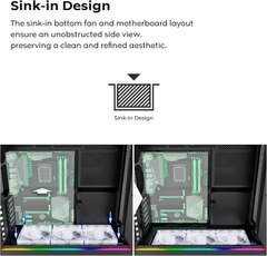 Case máy tính Montech HS01 PRO ARGB Black CAHS01PRBLMT