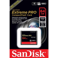 Thẻ Nhớ CompactFlash (CF) SanDisk Extreme Pro 64GB 1067X SDCFXPS-064G-X46