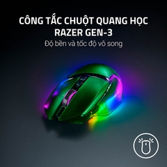 Chuột không dây Razer Basilisk V3 Pro 35K Phantom Green Edition RZ01-05240300-R3A1