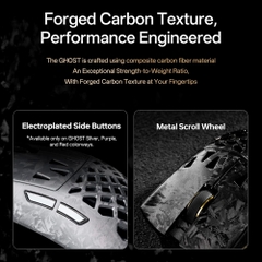 Chuột không dây ATK Blazing Sky Ghost Extreme Carbon Fiber Hollow Dual-mode Wireless Pixart 3950 Ultra