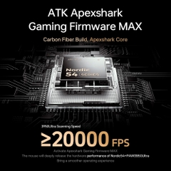 Chuột không dây ATK Blazing Sky Ghost Extreme Carbon Fiber Hollow Dual-mode Wireless Pixart 3950 Ultra