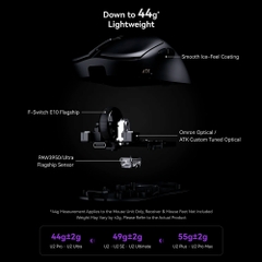 Chuột không dây ATK Blazing Sky U2 Ultimate Tri-mode Wireless Pixart 3950 Ultra