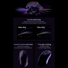 Chuột không dây ATK Blazing Sky U2 Ultimate Tri-mode Wireless Pixart 3950 Ultra