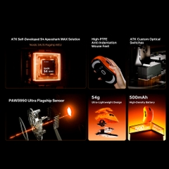 Chuột không dây ATK Blazing Sky Z1 V2 Ultimate Dual-mode wireless Pixart 3950 Ultra