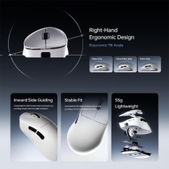 Chuột không dây ATK Dragonfly Y9 Ultimate Plus Lightweight Ergonomic Dual-mode Wireless Pixart 3955 Master