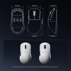 Chuột không dây ATK Dragonfly Y9 Ultimate Plus Lightweight Ergonomic Dual-mode Wireless Pixart 3955 Master