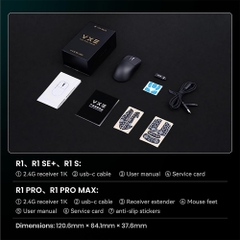 Chuột không dây ATK VXE Dragonfly R1 S Tri-mode Wireless Xhero AI