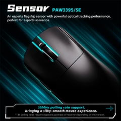 Chuột không dây ATK VXE Dragonfly R1SE+ Tri-mode Wireless PAW 3395SE
