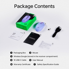 Chuột không dây ATK VXE Dragonfly V3 Pro Tri-mode Wireless Pixart 3395 SE