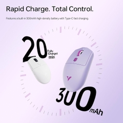 Chuột không dây ATK VXE Dragonfly V3 Tri-mode Wireless Xhero AI