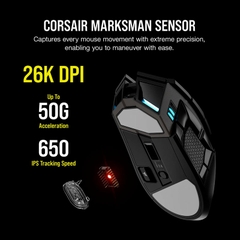 Chuột không dây Corsair Darkstar RGB MMO CH-931A011-AP