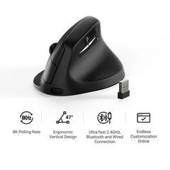 Chuột không dây Keychron M5 Wireless Ergonomic Pixart 3950