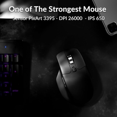 Chuột không dây Keychron M6 Wireless Silent Pixart 3395