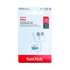 Combo Thẻ Nhớ MicroSDHC SanDisk Ultra 32GB 100MB/s 667x SDSQUNR-032G-GN3MN