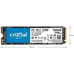 SSD Crucial P2 250GB NVMe 3D-NAND M.2 PCIe Gen3 x4 CT250P2SSD8
