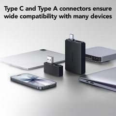 Đầu đọc thẻ nhớ Lexar RW360 Dual-Slot USB-A/C USB 3.2 Gen 1 LRW360U-BNBNG