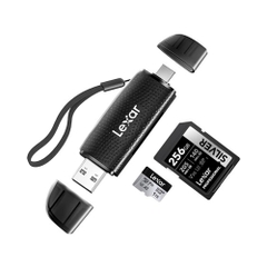 Đầu đọc thẻ nhớ MicroSD/SD Lexar USB 3.2 USB Type-A/C LRW310X-BNBNG