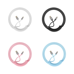 Dây cáp Coiled AKKO (Black / White / Pink / Blue)