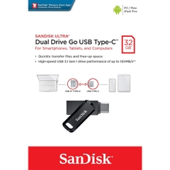 USB 3.1 Sandisk Ultra Dual Drive Go Type-C DDC3 32GB OTG SDDDC3-032G-A46