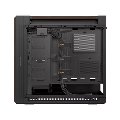Case máy tính Asus ProArt PA602 Walnut Wood Edition Modern Black Tempered Glass