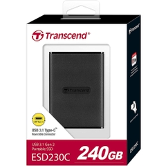 Ổ cứng di động External SSD Transcend ESD230C USB 3.1 Gen2 240GB TS240GESD230C