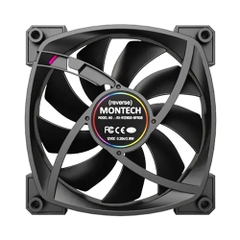 Fan Case Montech RX 120 PWM 120mm Black CFRX120PWMBLMT (Fan ngược)