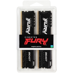 Ram PC Kingston Fury Beast Black 16GB 2666MHz DDR4 (2x8GB) KF426C16BBK2/16