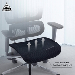 Ghế công thái học Warrior Hero WEC509 Pro Black