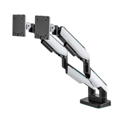 Giá đỡ 2 màn hình Human Motion Monitor Arm T9 Pro II Dual White 23-43 Inch T9ProII-Dual-WHT