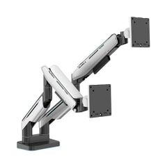 Giá đỡ 2 màn hình Human Motion Monitor Arm T9 Pro II Dual White 23-43 Inch T9ProII-Dual-WHT