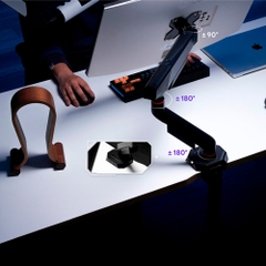 Giá đỡ màn hình HyperWork Alpha Pro Gen 2 HPW-GMA03-BLK