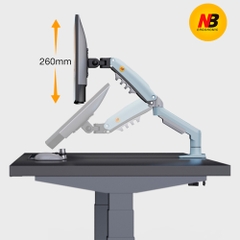 Giá đỡ màn hình North Bayou 17-30 Inch F80-XV Gray Blue F80-XV-GRA