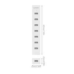 Bộ chia USB 7 cổng USB 2.0 Orico H7013-U2