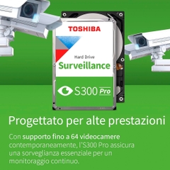 HDD Toshiba S300 Pro Surveillance 10TB 3.5 inch SATA III 512MB Cache 7200RPM HDWTA1AUZSVA