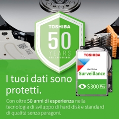 HDD Toshiba S300 Pro Surveillance 10TB 3.5 inch SATA III 512MB Cache 7200RPM HDWTA1AUZSVA