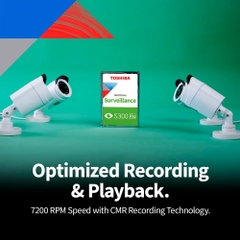 HDD Toshiba S300 Pro Surveillance 8TB 3.5 inch SATA III 512MB Cache 7200RPM HDWTA80UZSVA